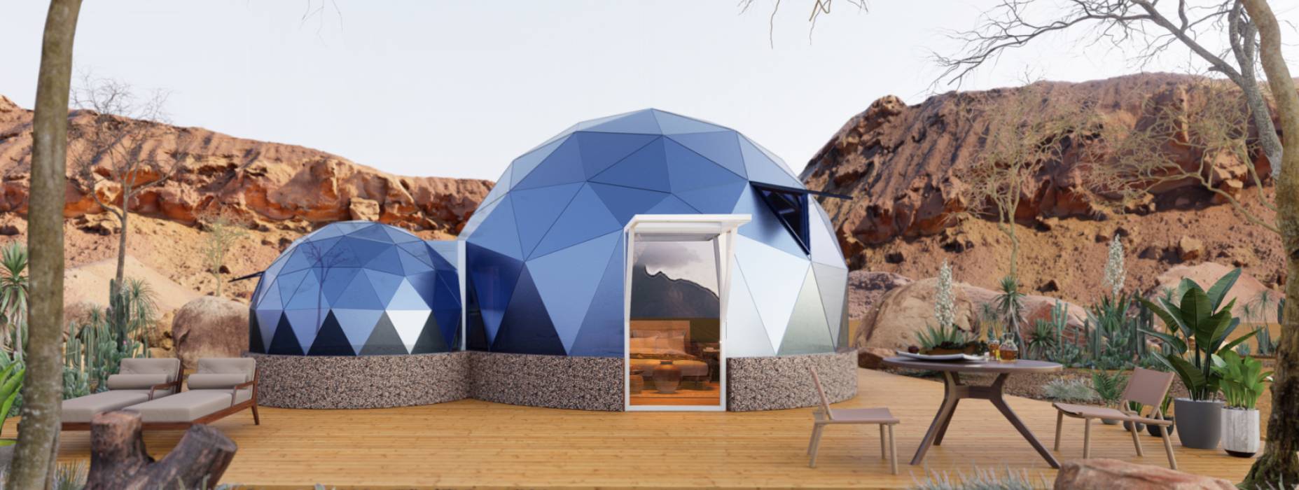 迁安市球形智能光伏玻璃星空房